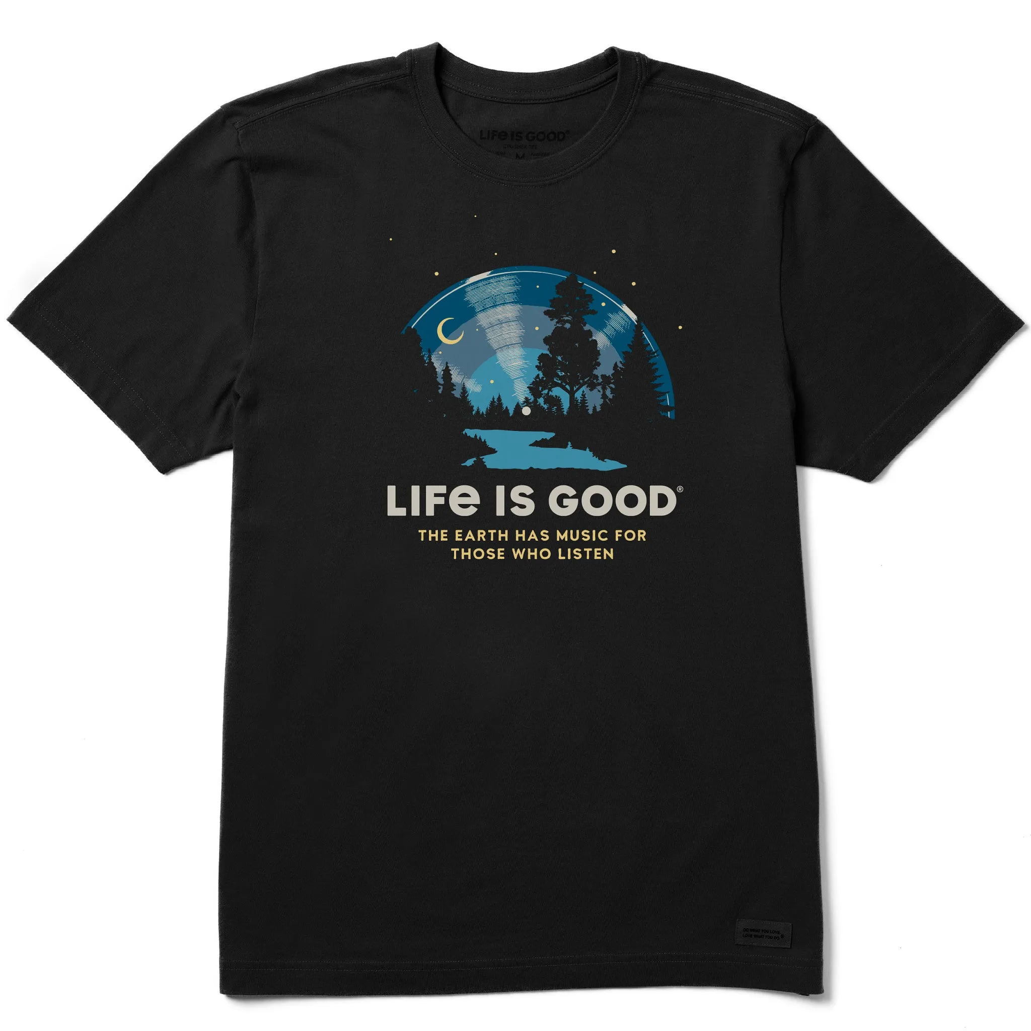 TemperatureControl Fabric Comfy Design Wear Men's Scenic Record Short Sleeve Tee