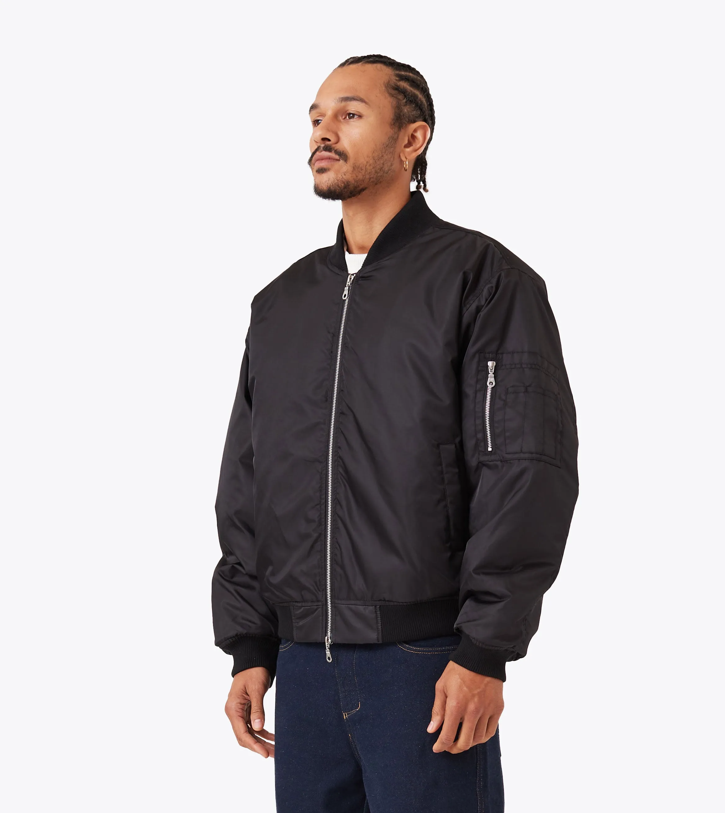 Sateen Bomber Black Heat Guard