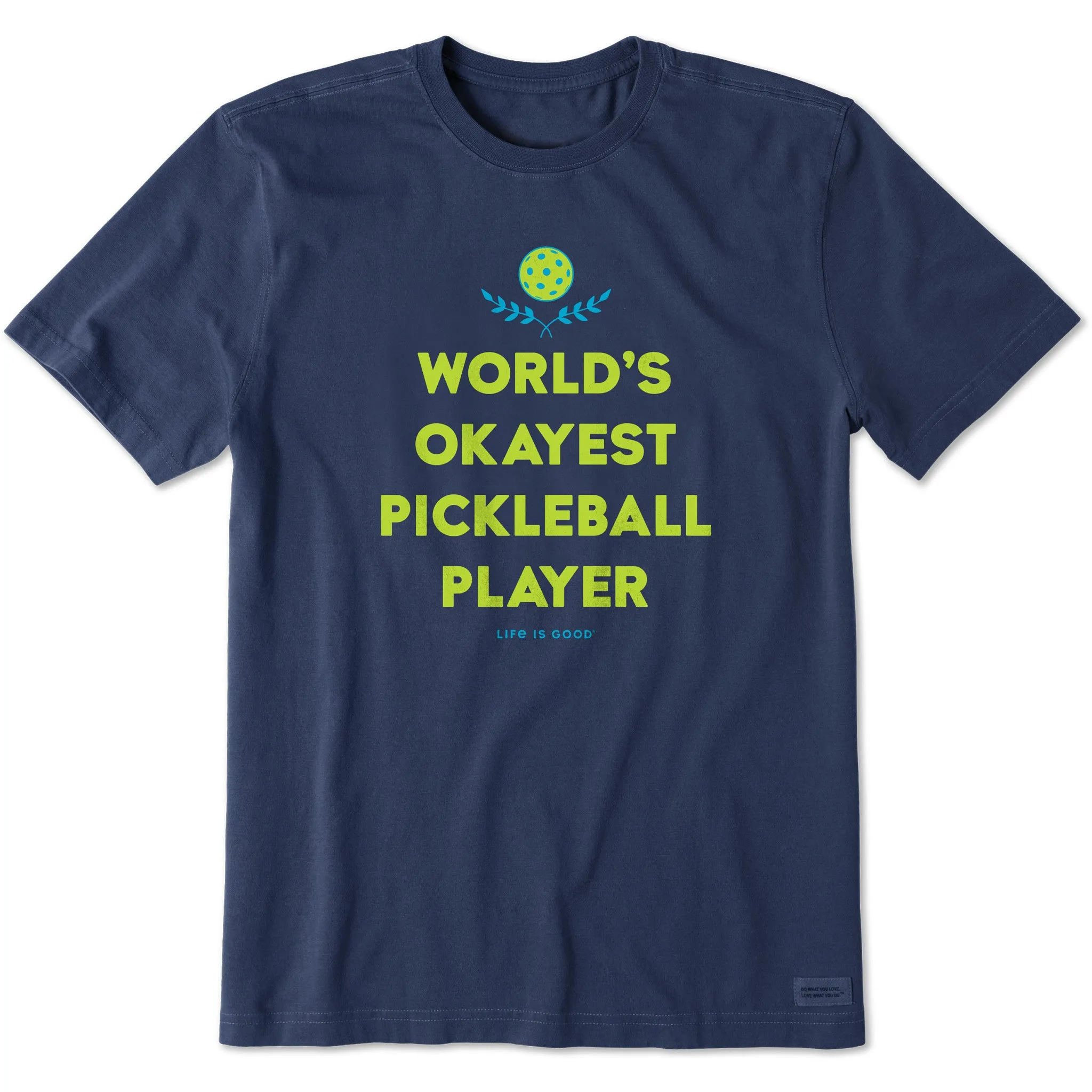 Men's World's Okayest Pickleball Player Short Sleeve Tee Outdoor Leisure Look Easy-to-Match