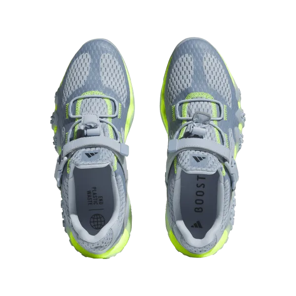 Sun Guard Adidas Adicross Low Spikeless Golf Shoes - Wonder Blue / Core Black / Lucid Lemon