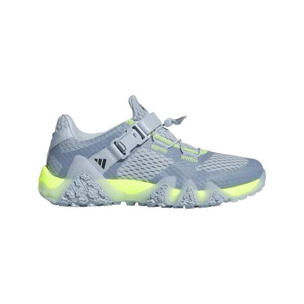 Adidas Adicross Low Spikeless Golf Shoes - Wonder Blue / Core Black / Lucid Lemon Shockproof Old School