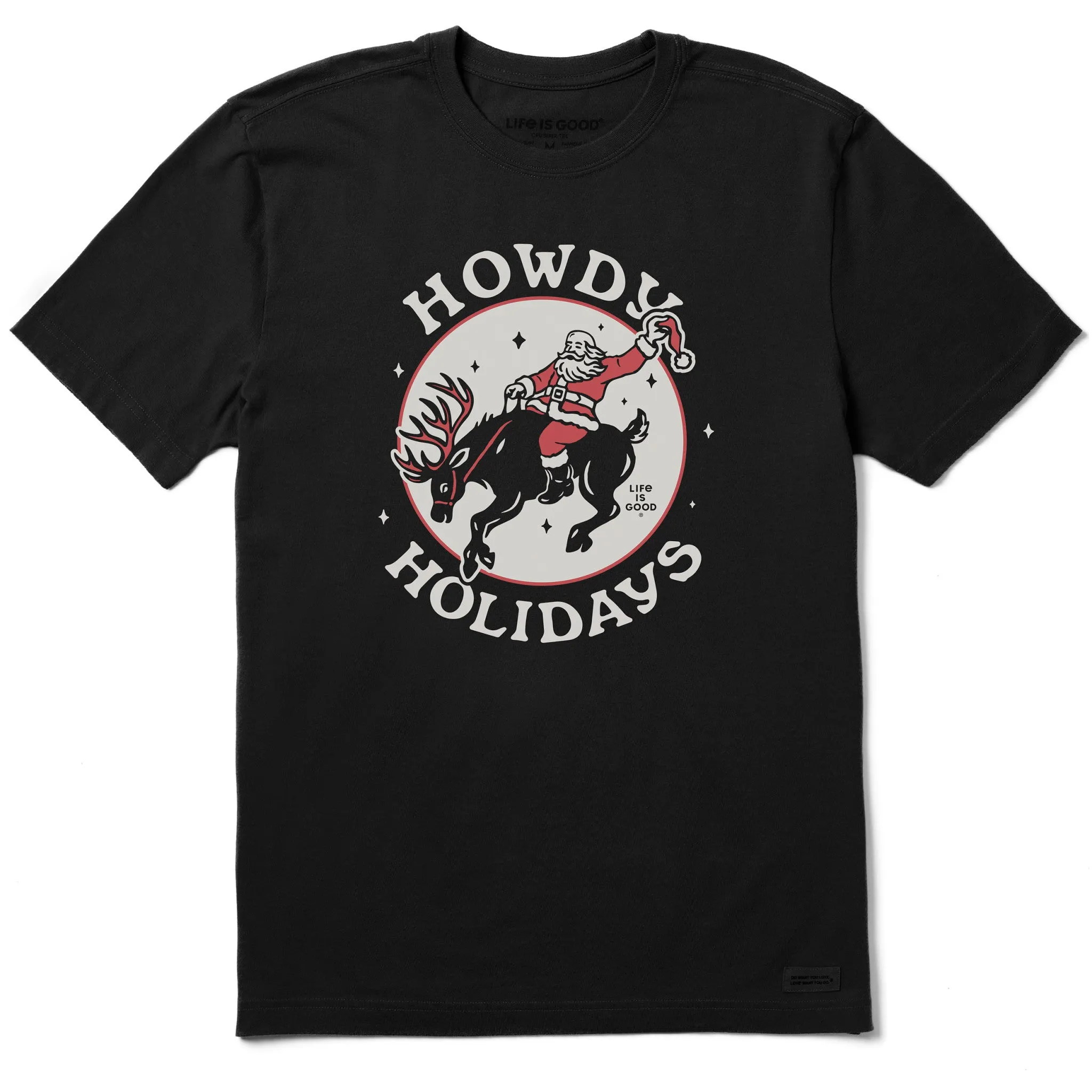 Regular fit normality Men's Howdy Holidays Short Sleeve Crusher Tee