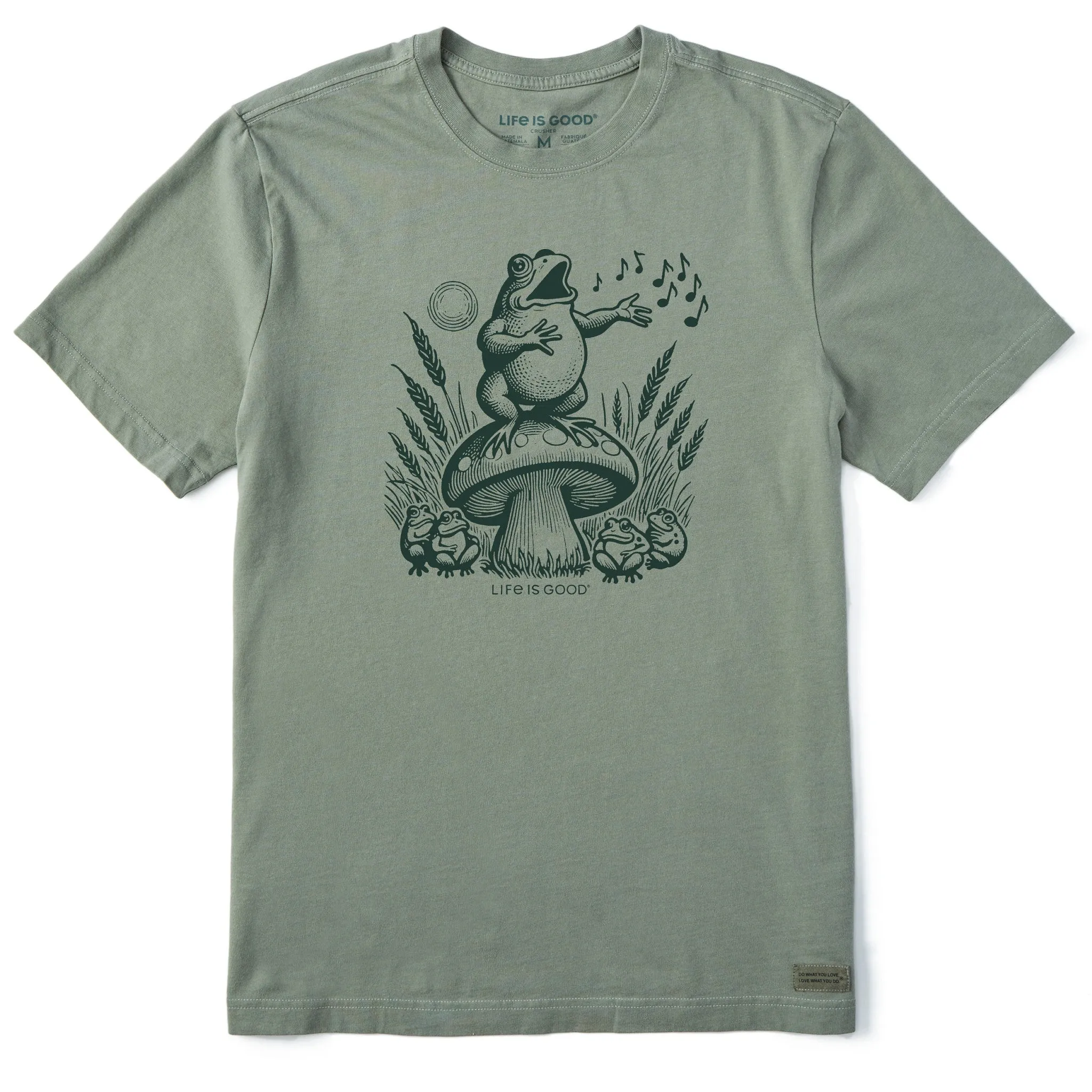 Men's Frog Solo Short Sleeve Tee Durable Ribbed Hem Smooth Seam Technology