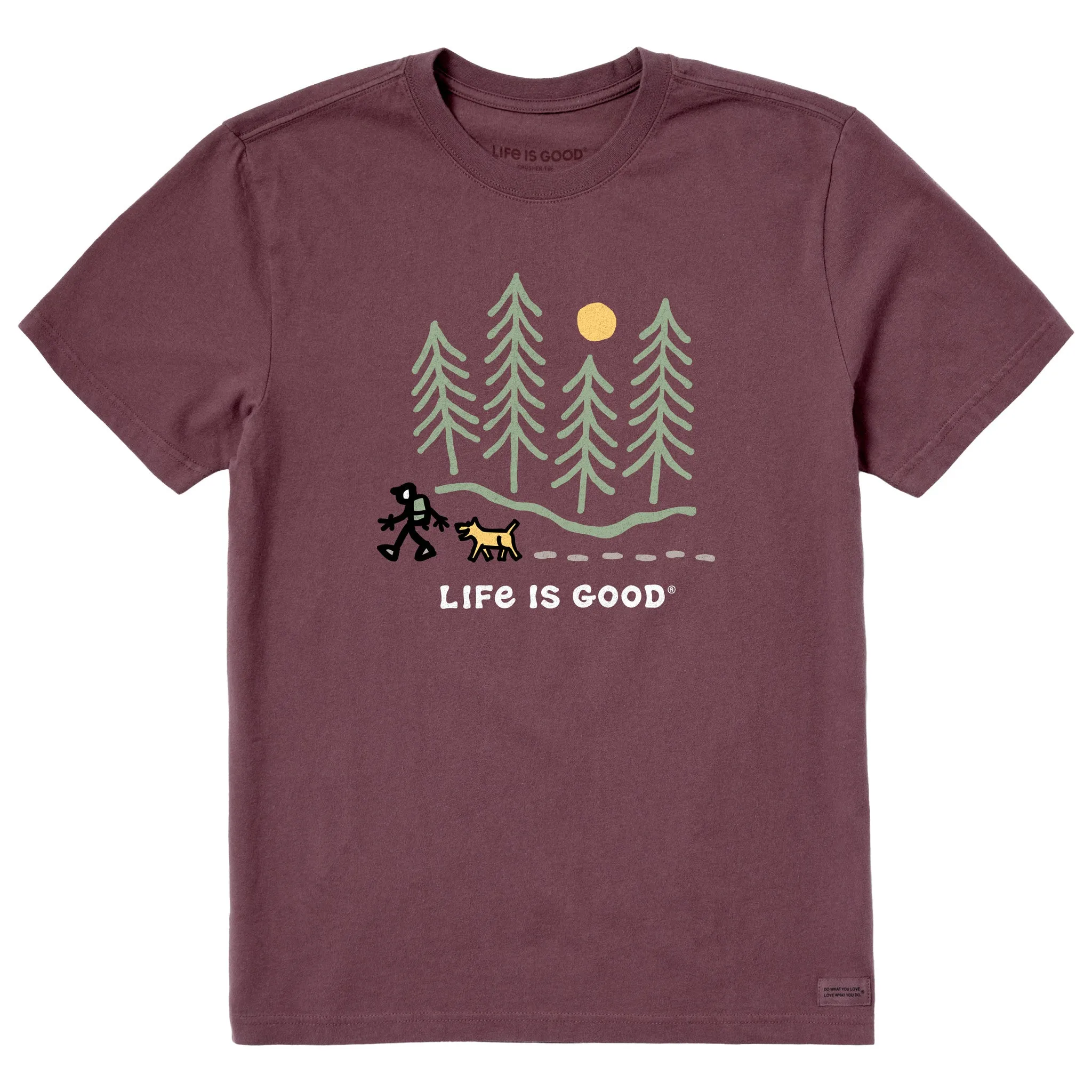 Men's Hiking through the Woods Short Sleeve Tee All Day Flex