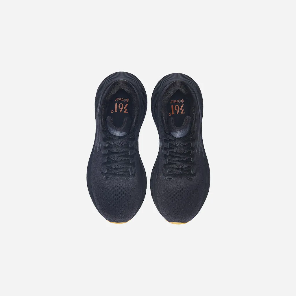 361-ELEOS: Black/Heather Castlerock solo running shoes Zumba shoes