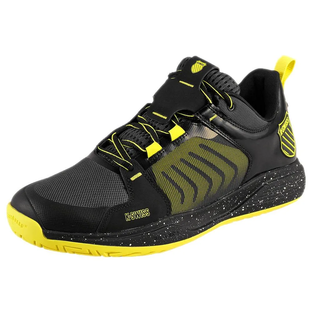 Comfort footbed K-Swiss Men's Ultrashot Team - Black/Tennis Yellow