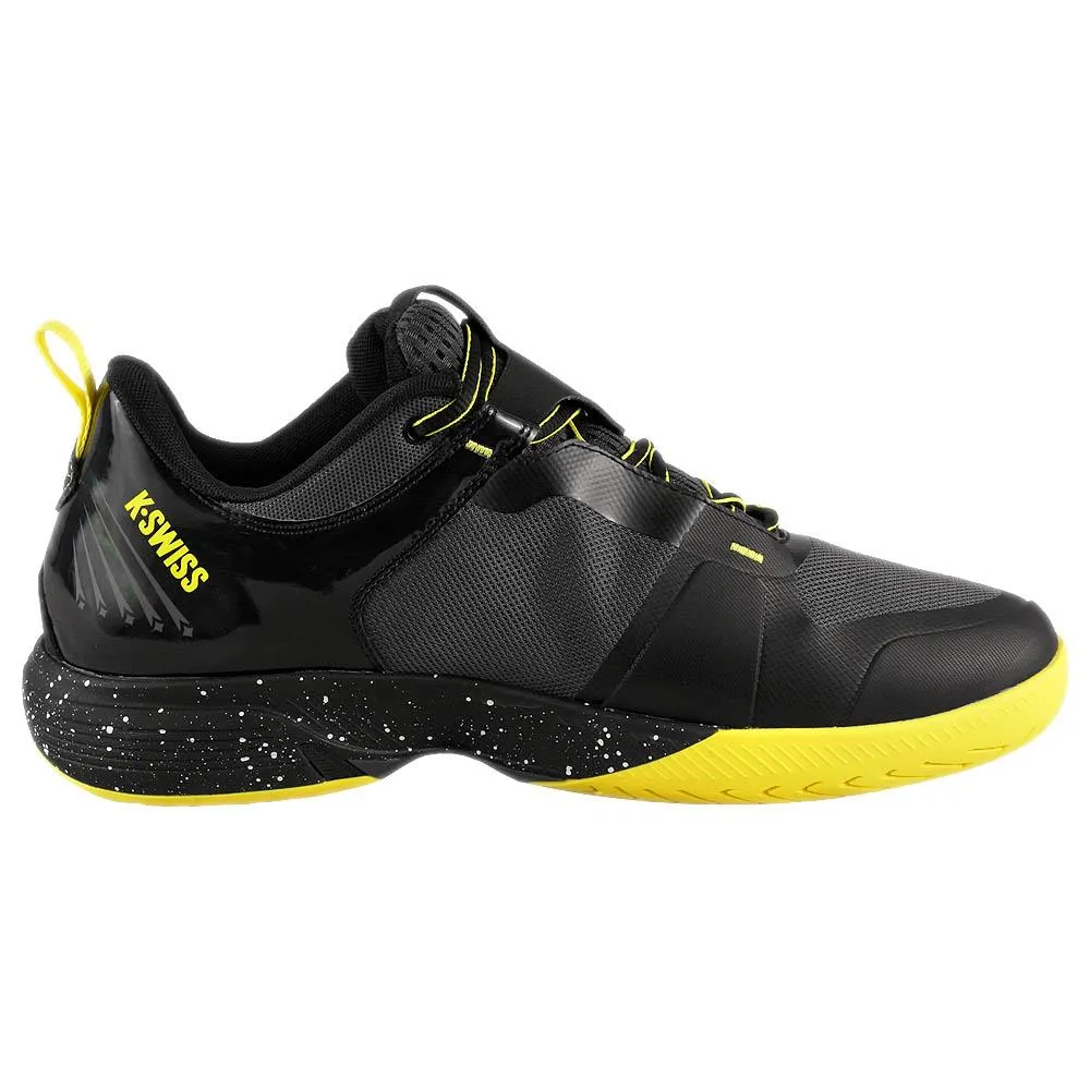 Energy return Moisture wicking K-Swiss Men's Ultrashot Team - Black/Tennis Yellow
