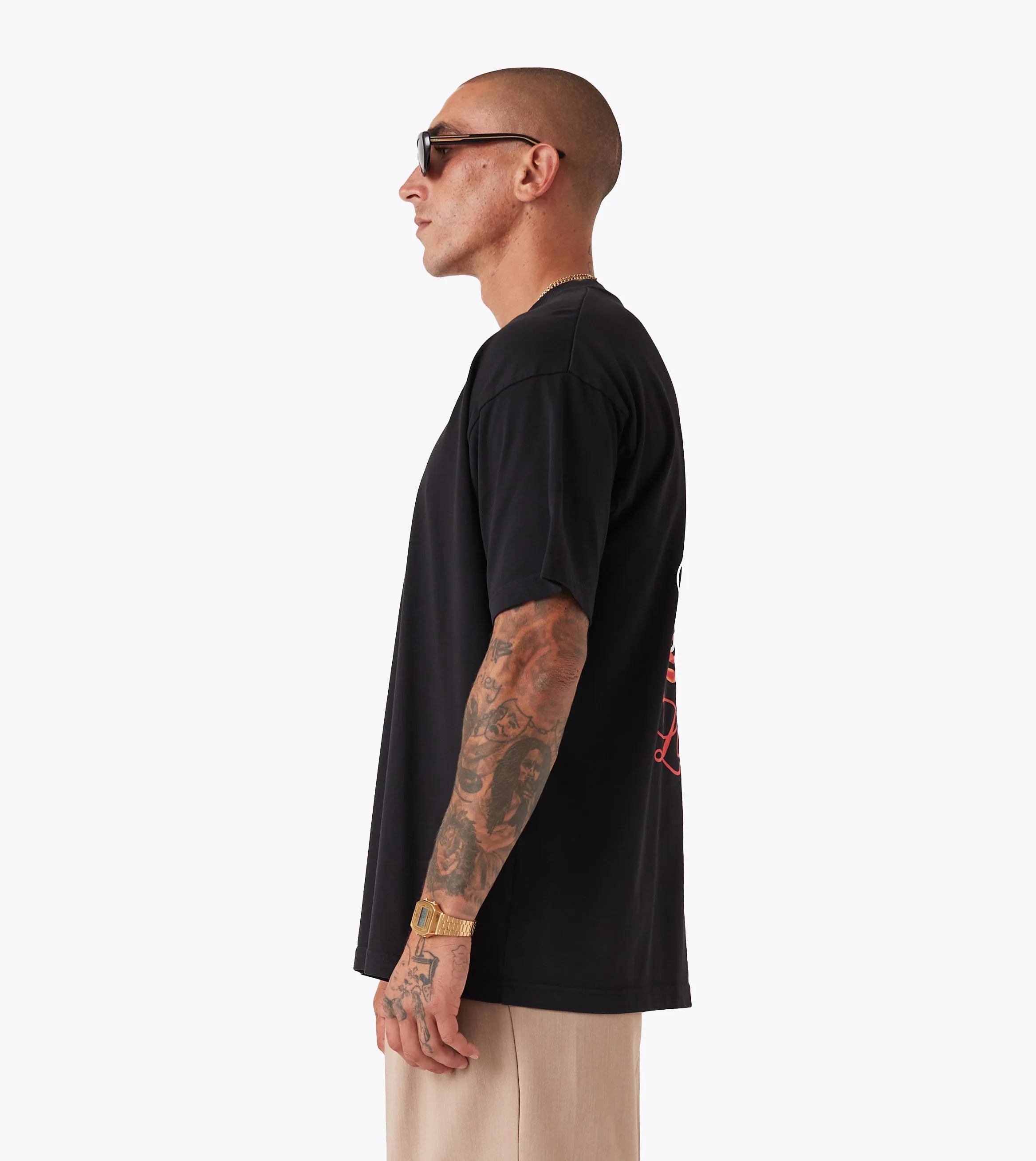 Lobster Box Tee GD Black Office Casual