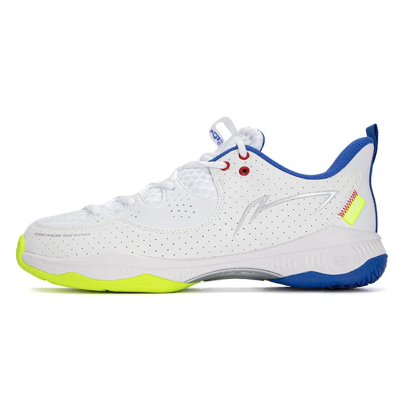 Li Ning HALBERD III LITE Court Shoe Unisex [White/Clear Blue] AYZS016-1 Airflow Optimized Structure Thermal Regulating Lining