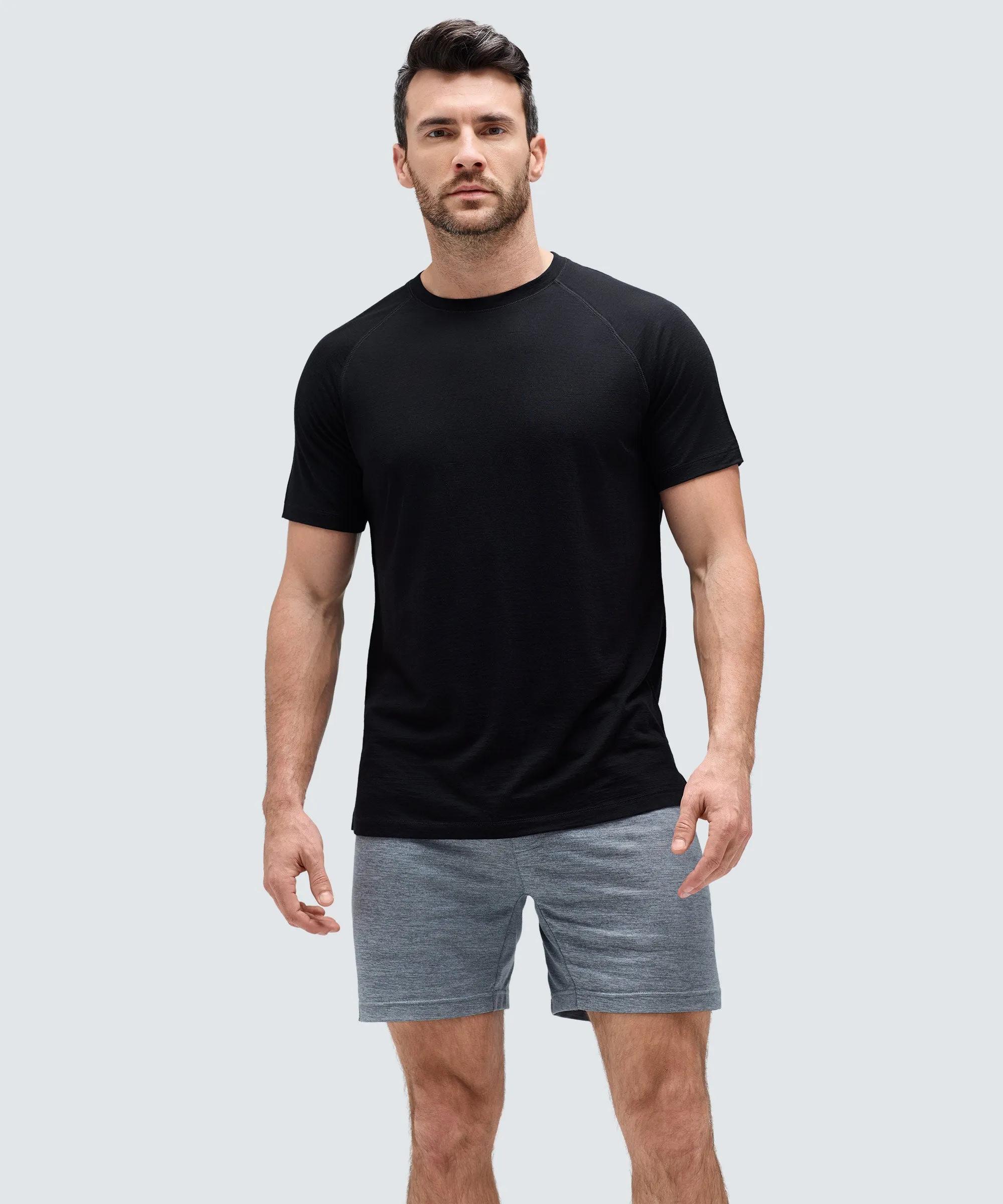 TexturedWeavePattern Men's Active Merino T-Shirt
