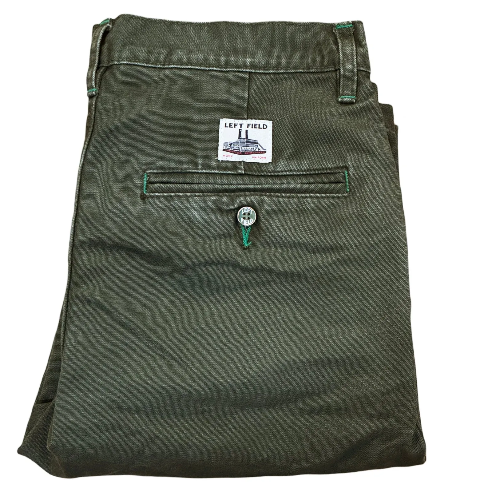 Movement Support Vintage Wash Olive Duck  Mt Vernon 13 oz  Work Uniform Chino (Check specs)