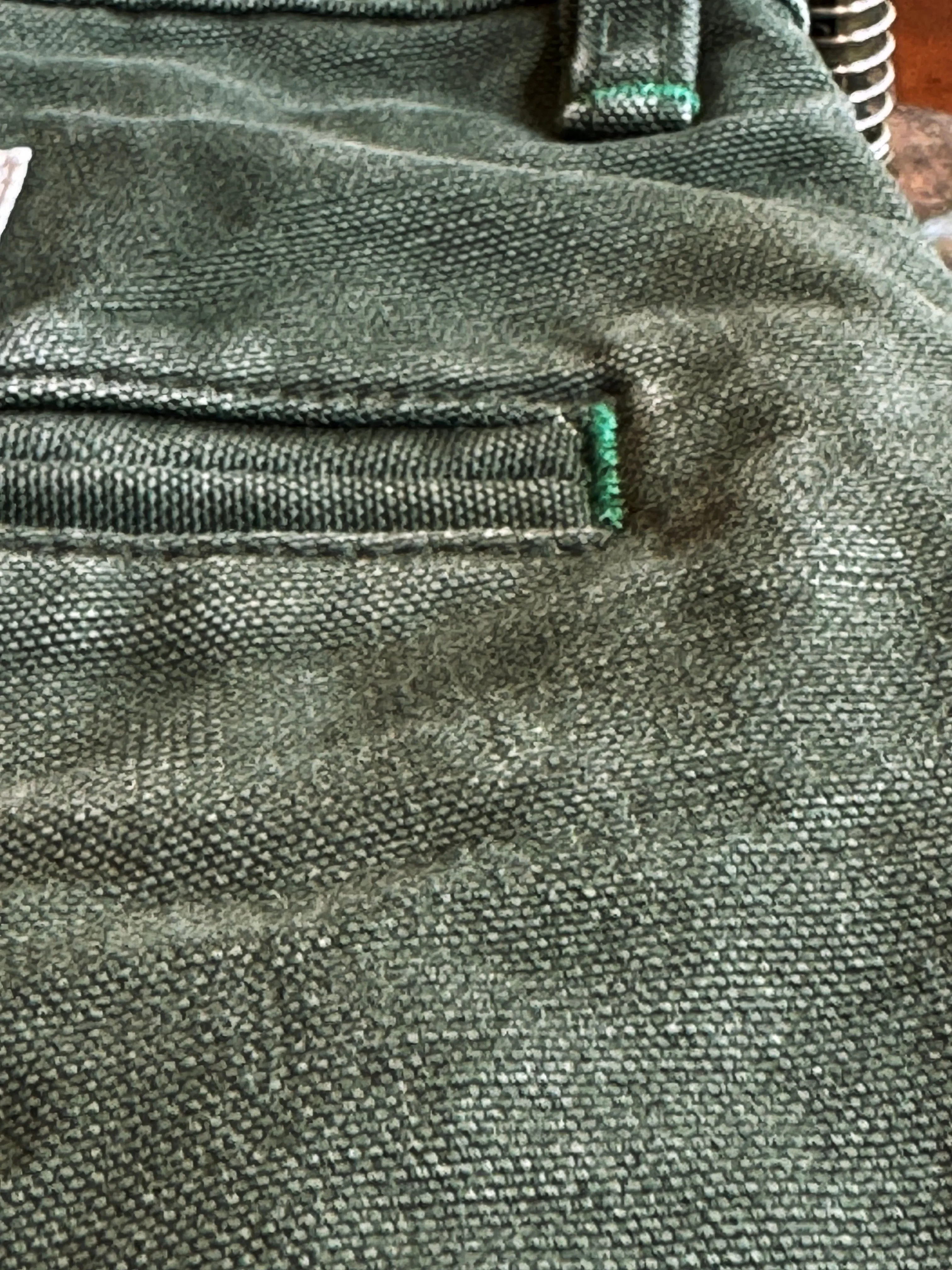 Mesh Lined Sporty Stretch Fit Vintage Wash Olive Duck  Mt Vernon 13 oz  Work Uniform Chino (Check specs)