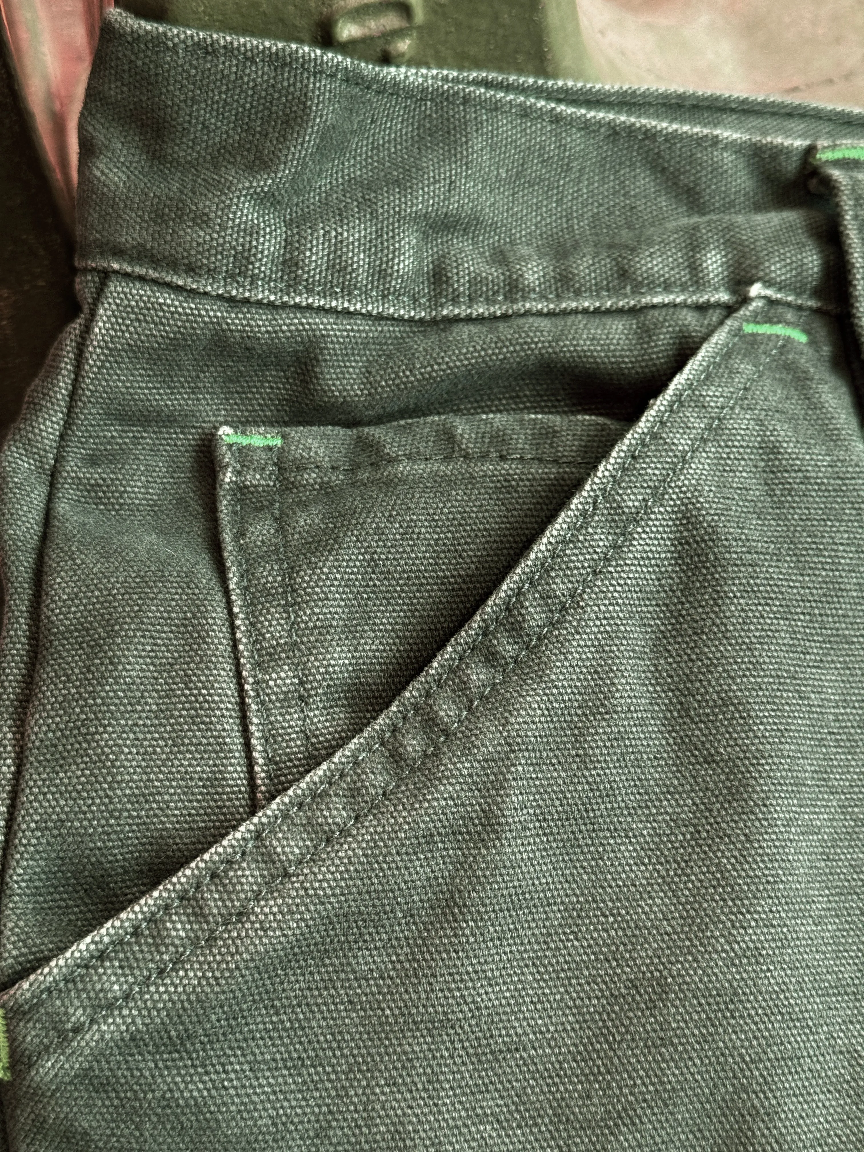 Vintage Wash Olive Duck  Mt Vernon 13 oz  Work Uniform Chino (Check specs) Crisp Design All Day Comfort