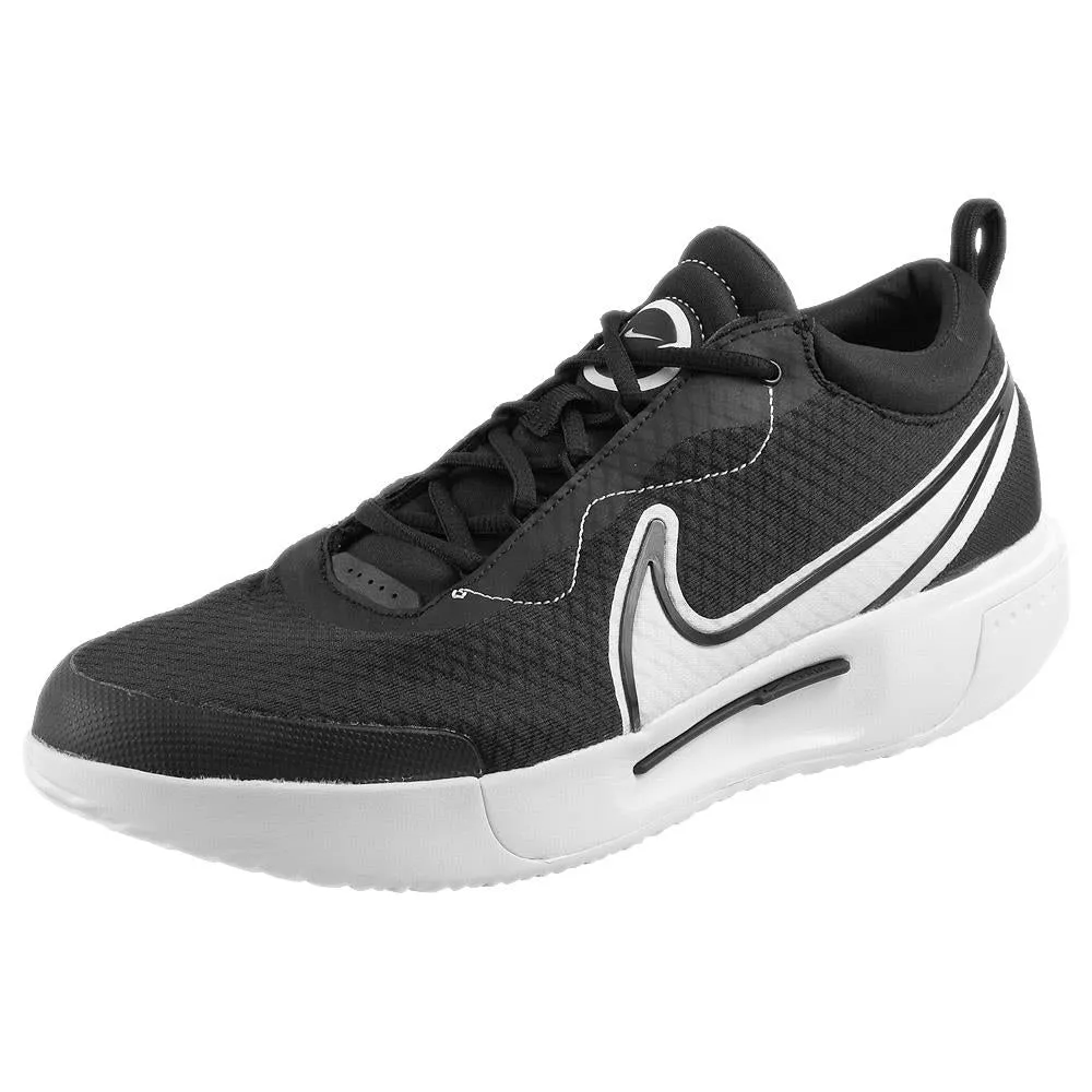 Nike Men's Court Zoom Pro - Black/White Narrow Fit Comfortable Design
