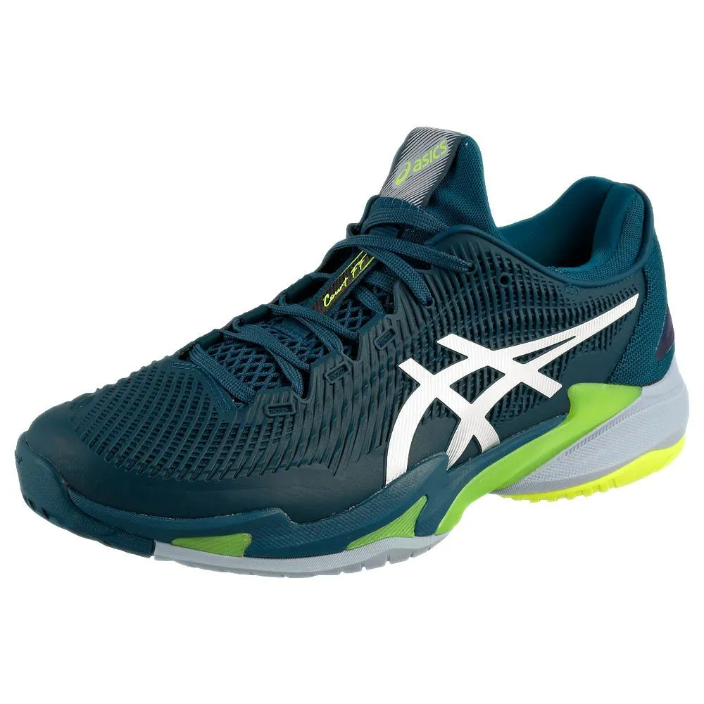 Asics Men's Court FF 3 - Mako Blue/White Smooth Sling Cushioned Midsole