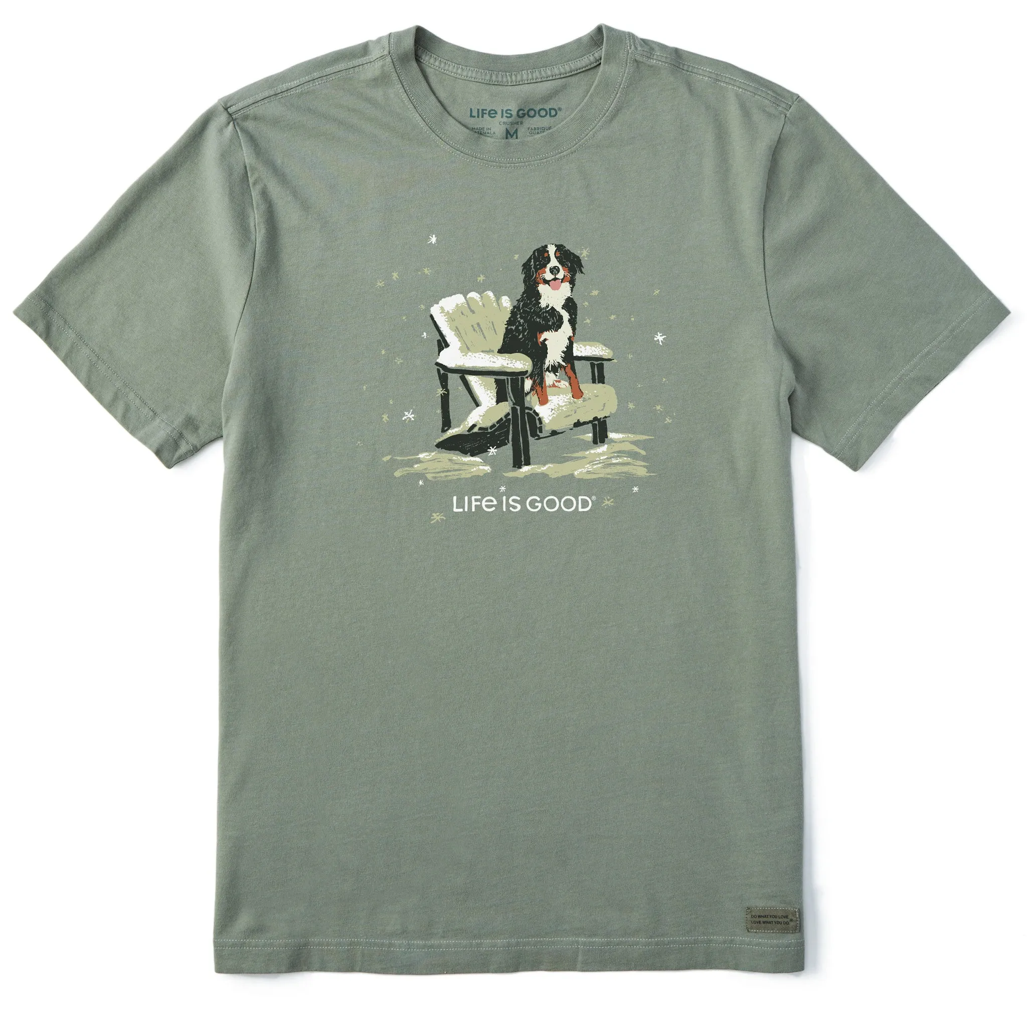 Minimalist Apparel Men's Snowy Adirondack Bernese Short Sleeve Crusher Tee