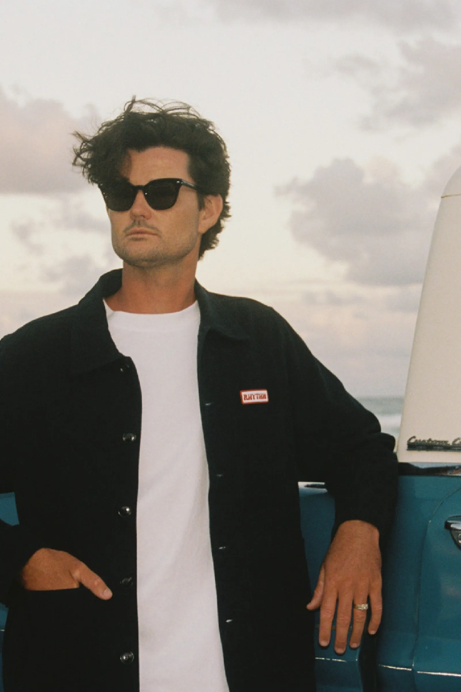 Light Day Jacket Hooded style Canvas Mechanics Jacket Navy