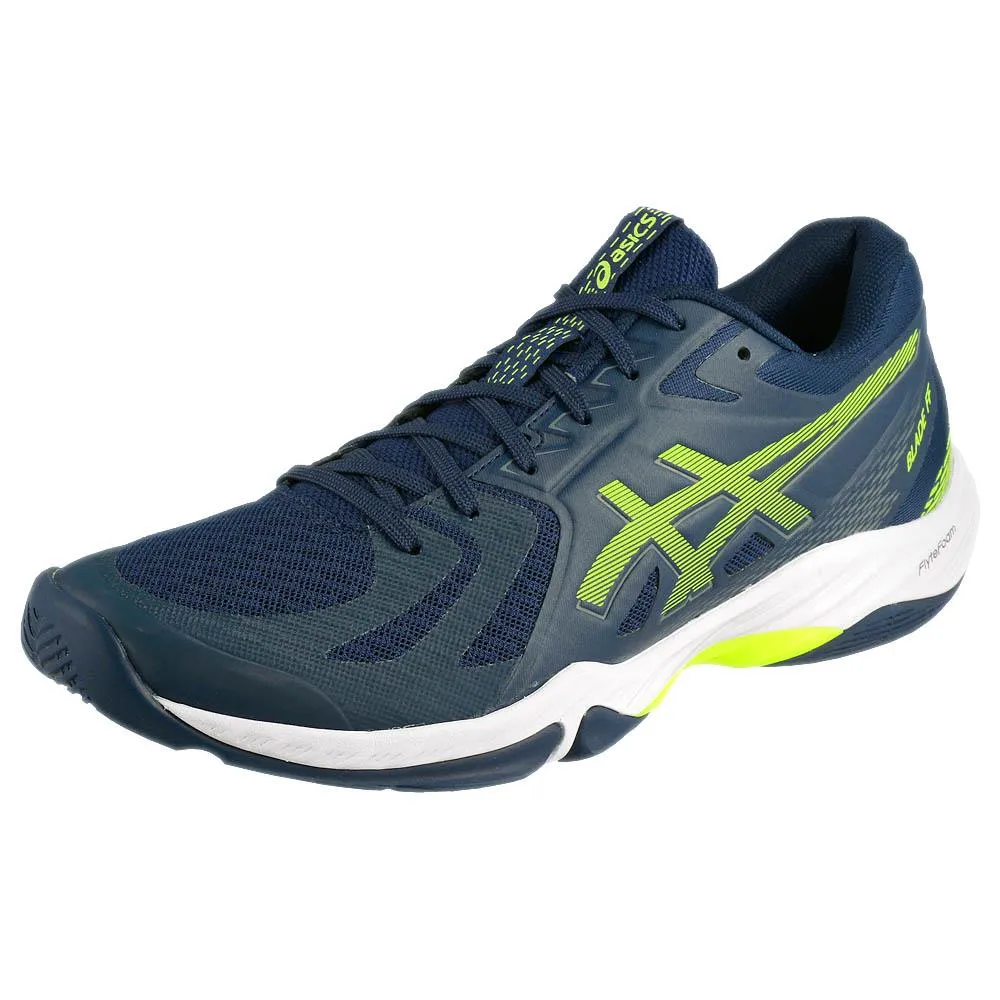 Slip   On Style Asics Men's Blade FF - Blue Expanse/Safety Yellow