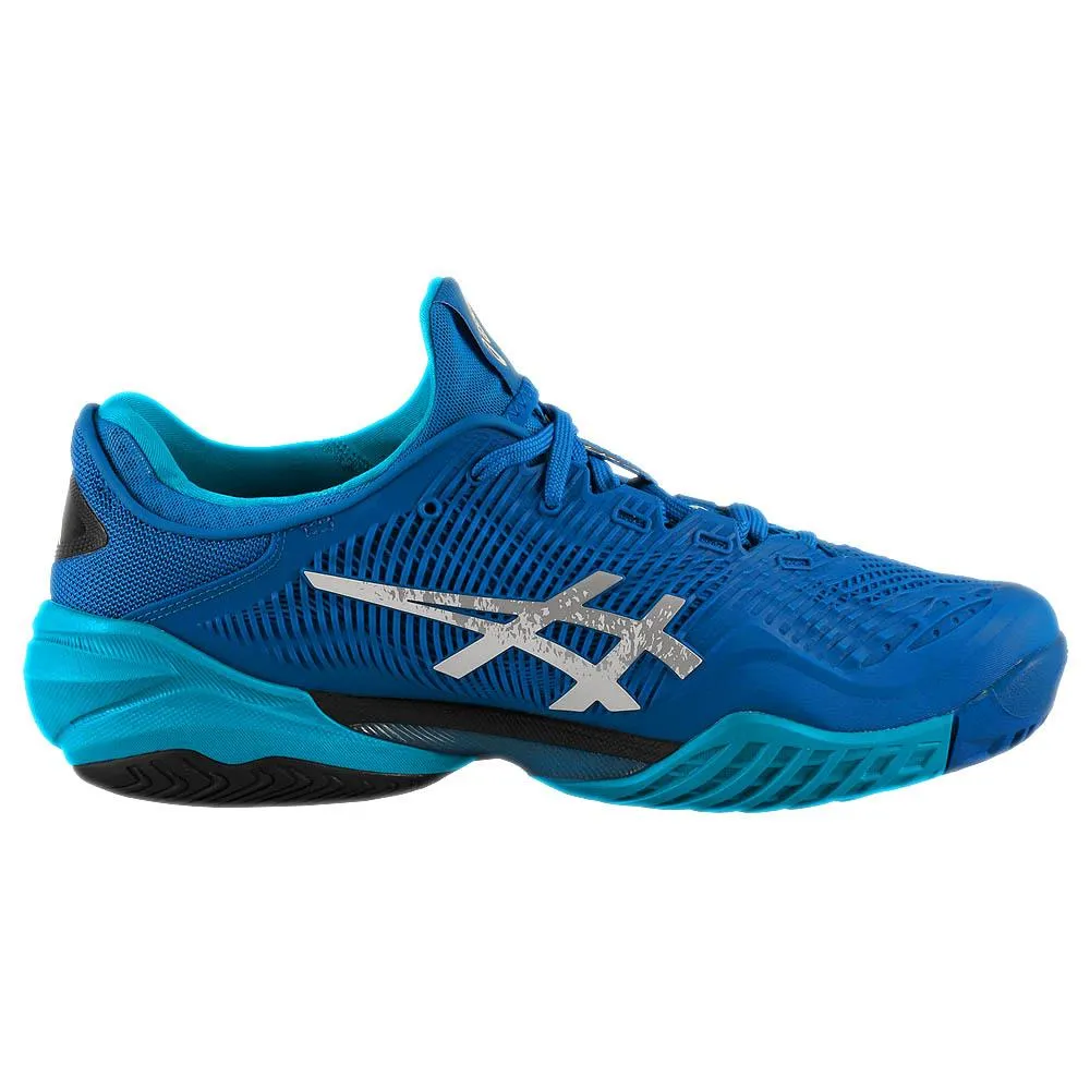 Asics Men's Court FF 3 Novak - Tuna Blue/Pure Silver Durable Sole