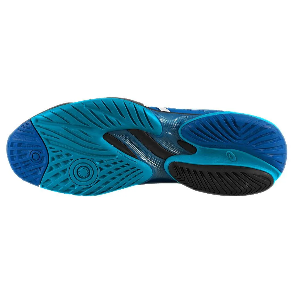 Slip   On Style Comfortable Straps Asics Men's Court FF 3 Novak - Tuna Blue/Pure Silver