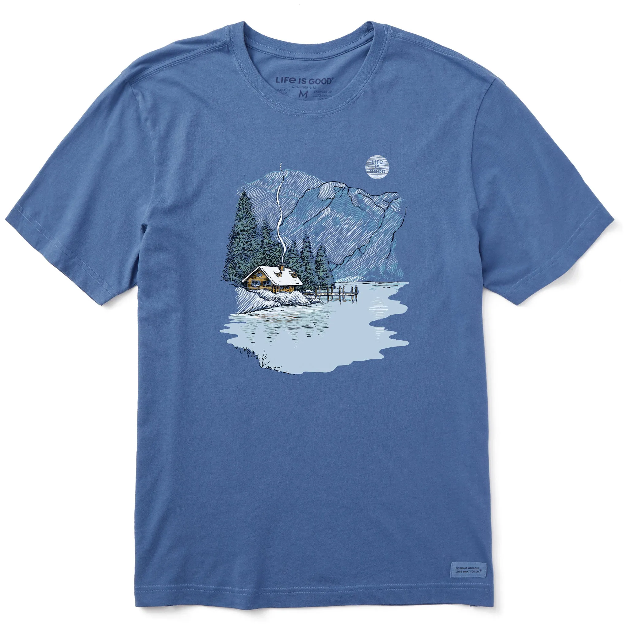 Comfy Look Men's Winter View Short Sleeve Crusher Tee