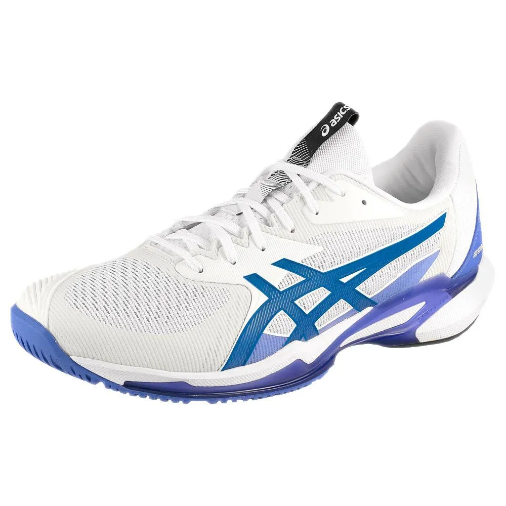 Comfort Cushion synthetic leather Asics Men's Solution Speed FF 3 - White/Tuna Blue