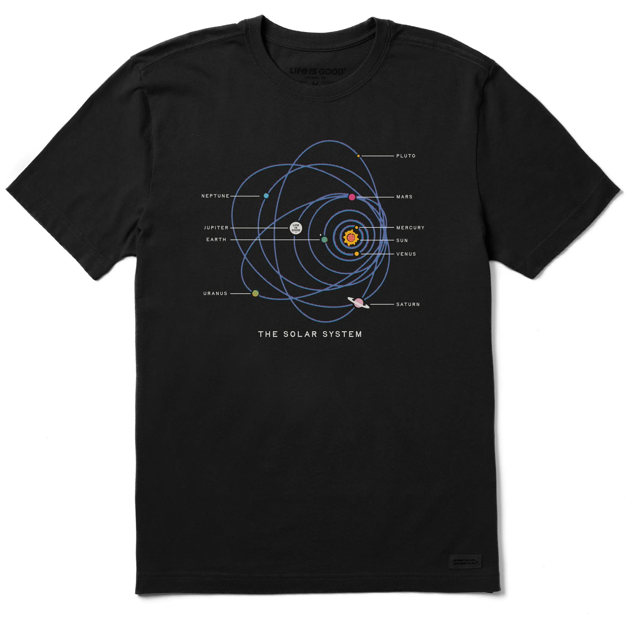 Classic Comfort Relaxed and Easy Men's The Solar System Short Sleeve Tee
