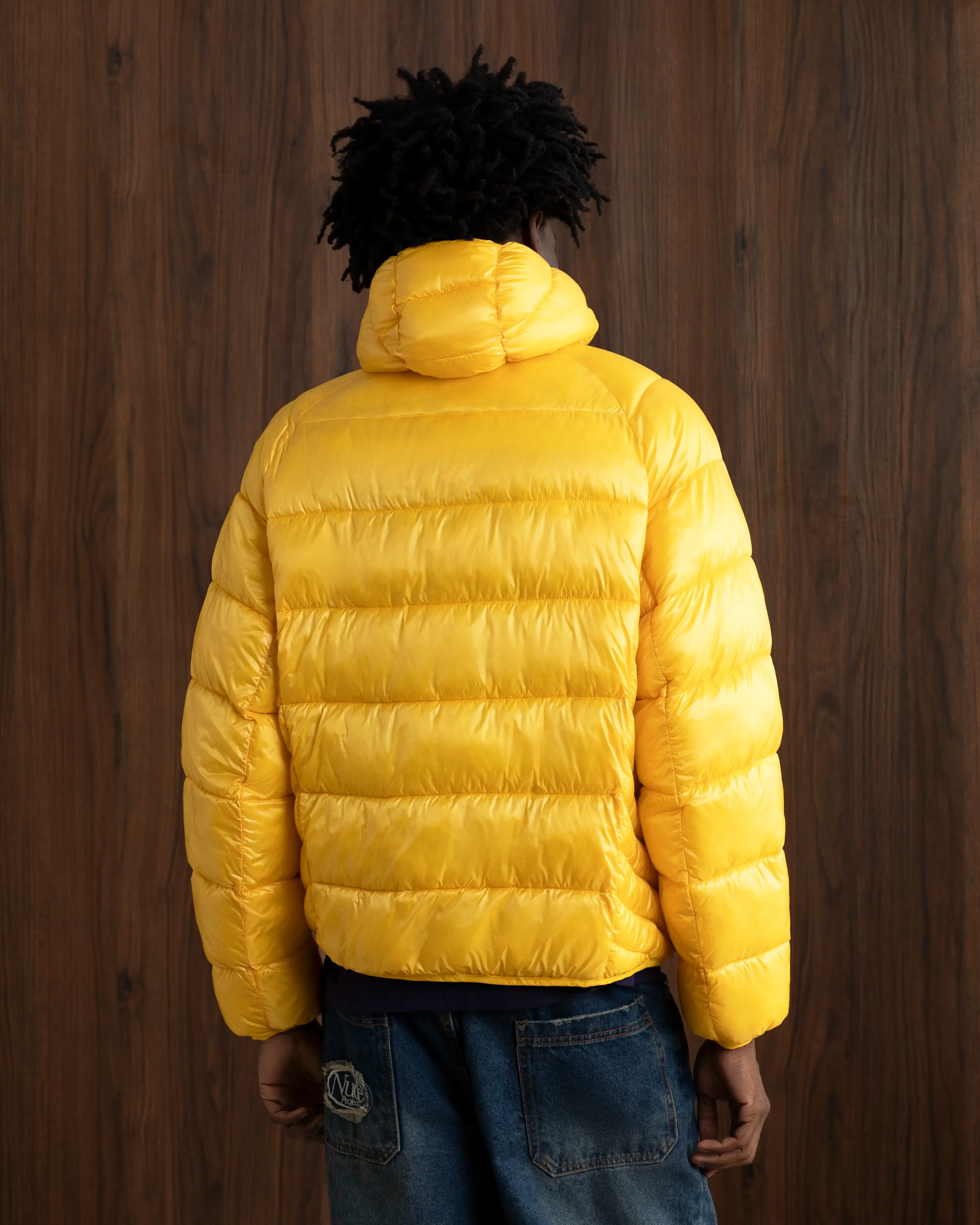 Iconic Puffer Jacket Yellow Advanced Wickability System Weatherproof Barrier