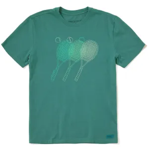 Men's Tennis Fade Short Sleeve Crusher Tee Quick Comfort Moisture Wicking Technology