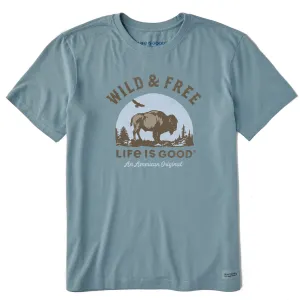 School spirit Comfort Style Men's Wild & Free Buffalo Short Sleeve Crusher Tee