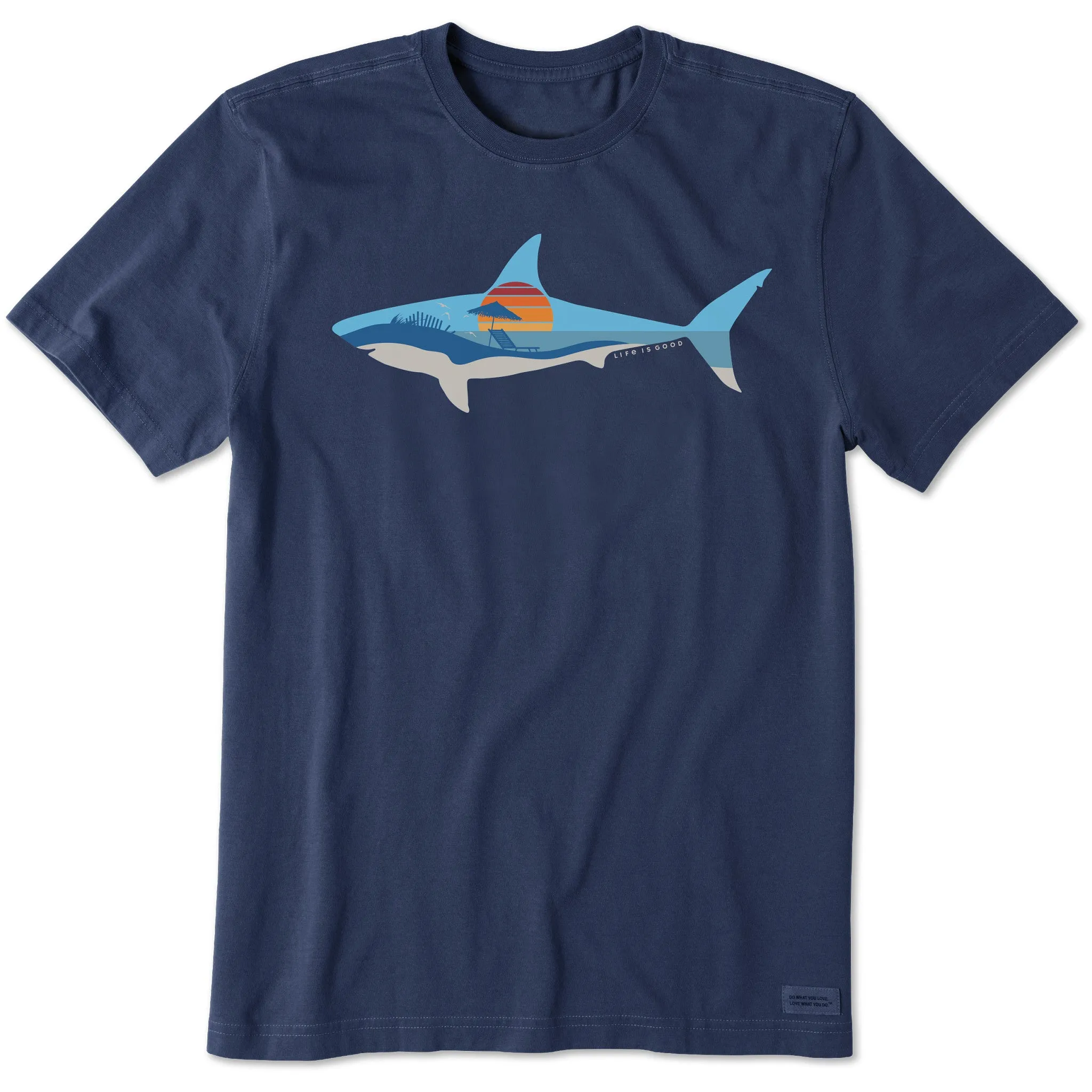 Men's Sharkscape Short Sleeve Tee Chic Casual Wear