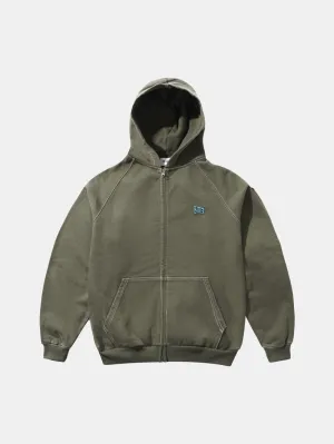 casual top Sketch Zip Hoodie Army