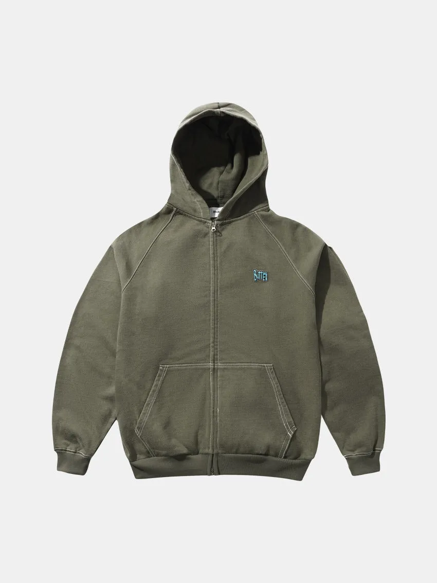 casual top Sketch Zip Hoodie Army