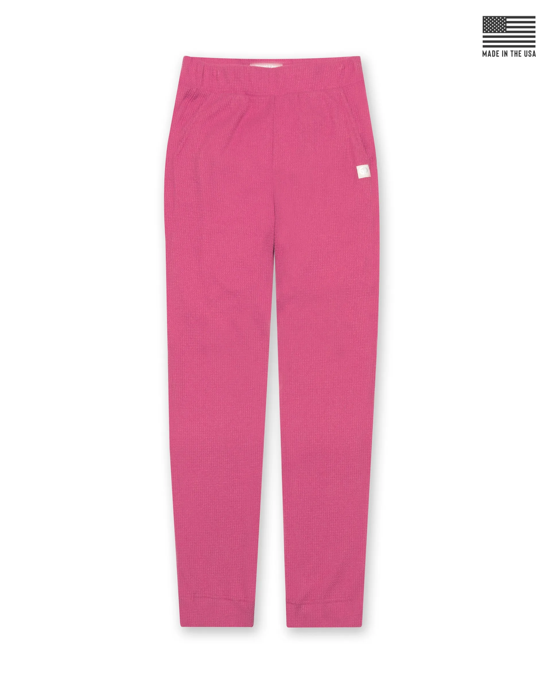 Relaxed Style Roomy Shape Mavis Jogger - Rosewine