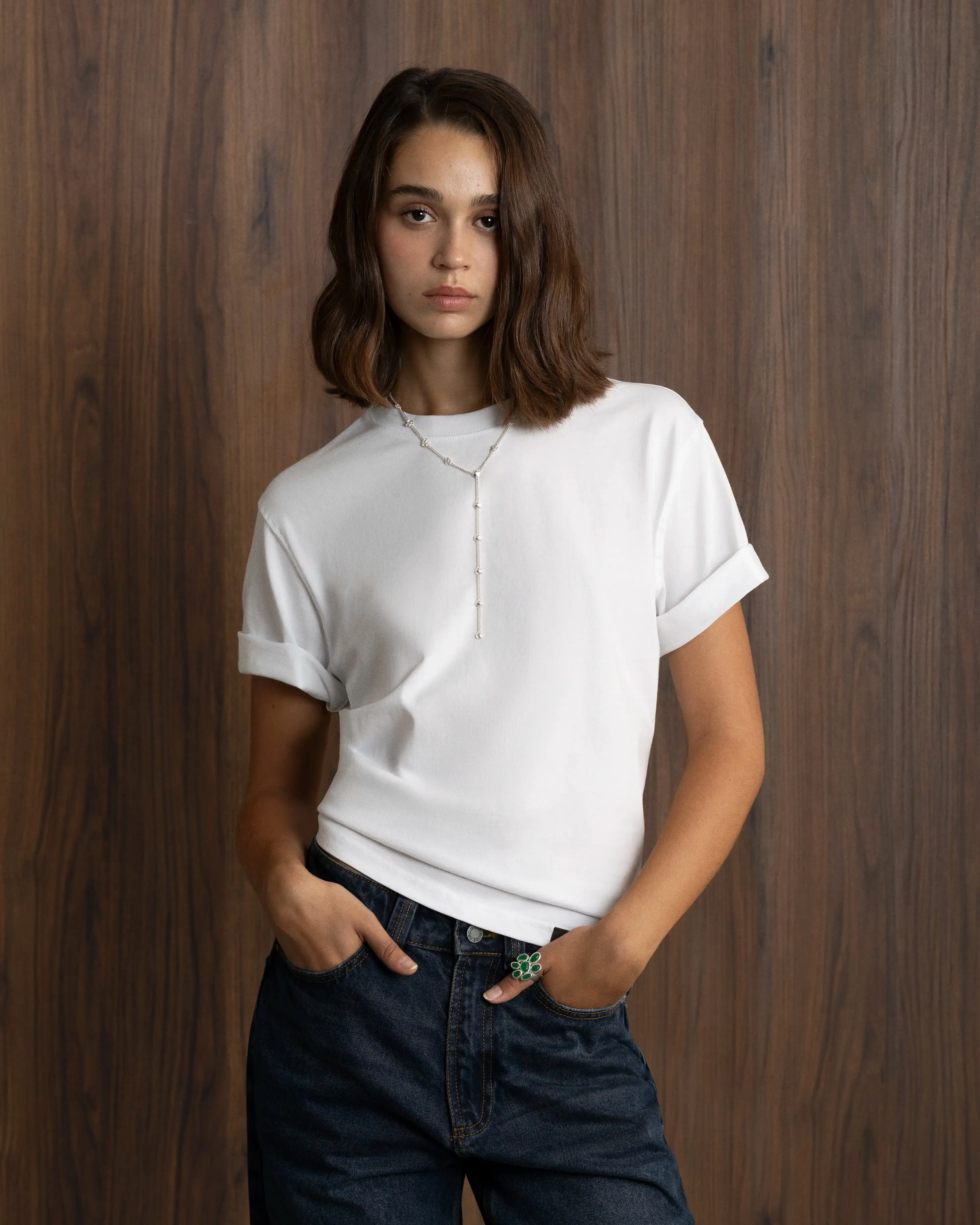 Basic Tee White 3xPack Timeless Piece Ultra Soft Blended Textile
