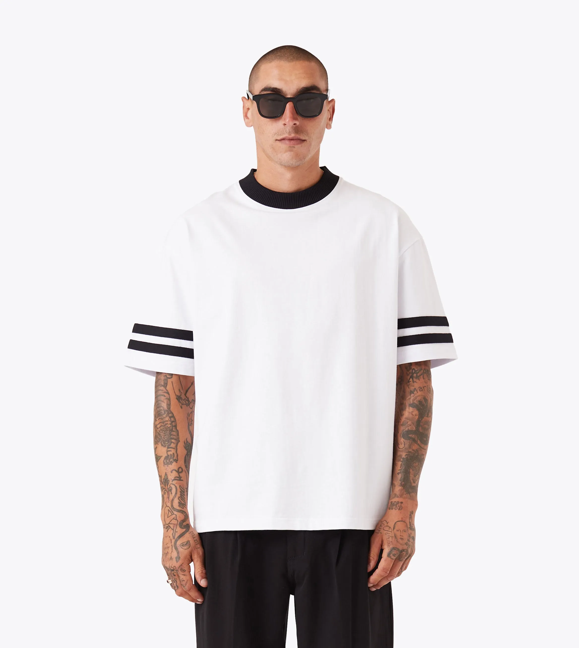 QB Lounge Tee White Performance Fit Wear Neutral Color