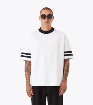 QB Lounge Tee White Performance Fit Wear Neutral Color