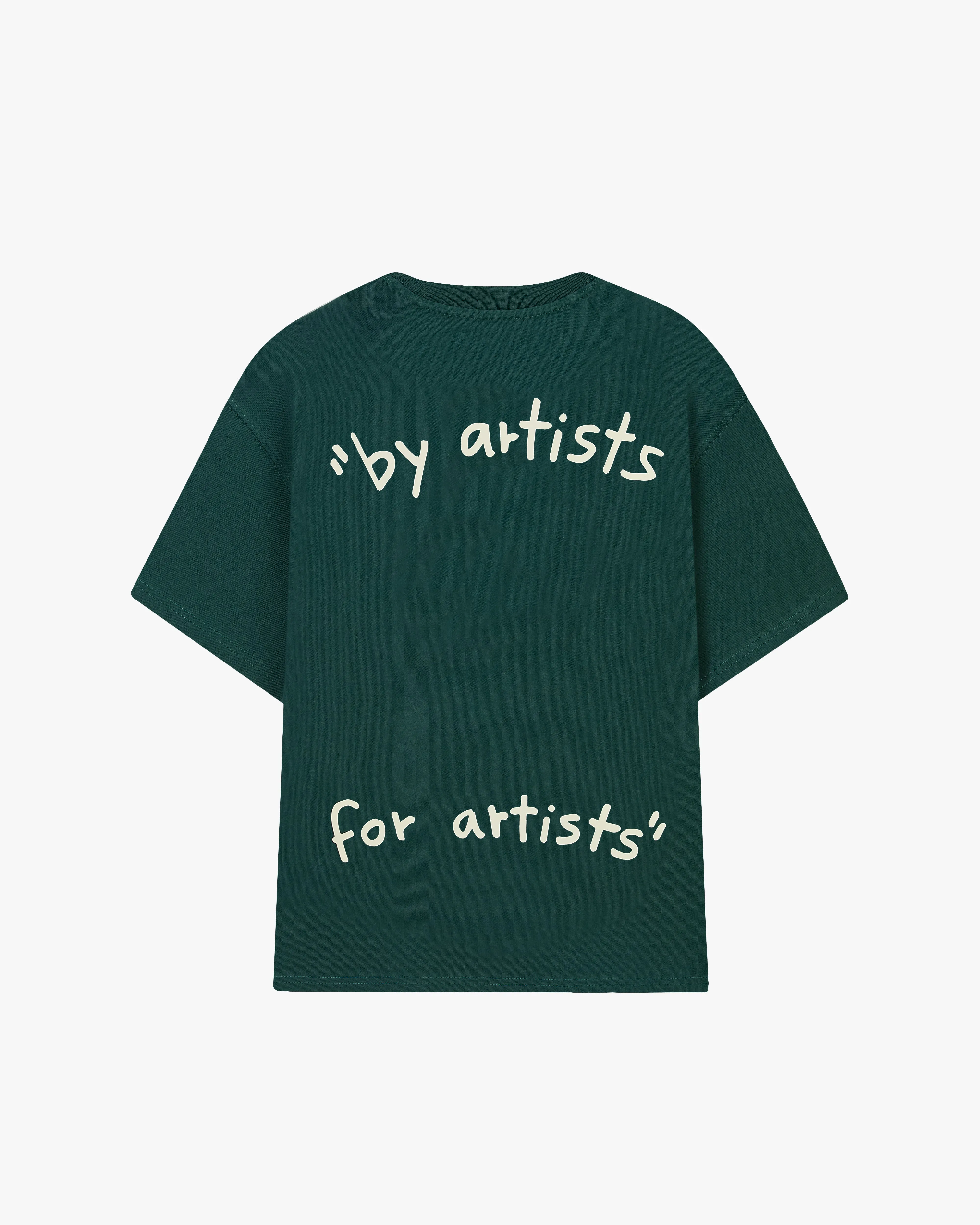 Motto Tee Washed Green Floral Pattern