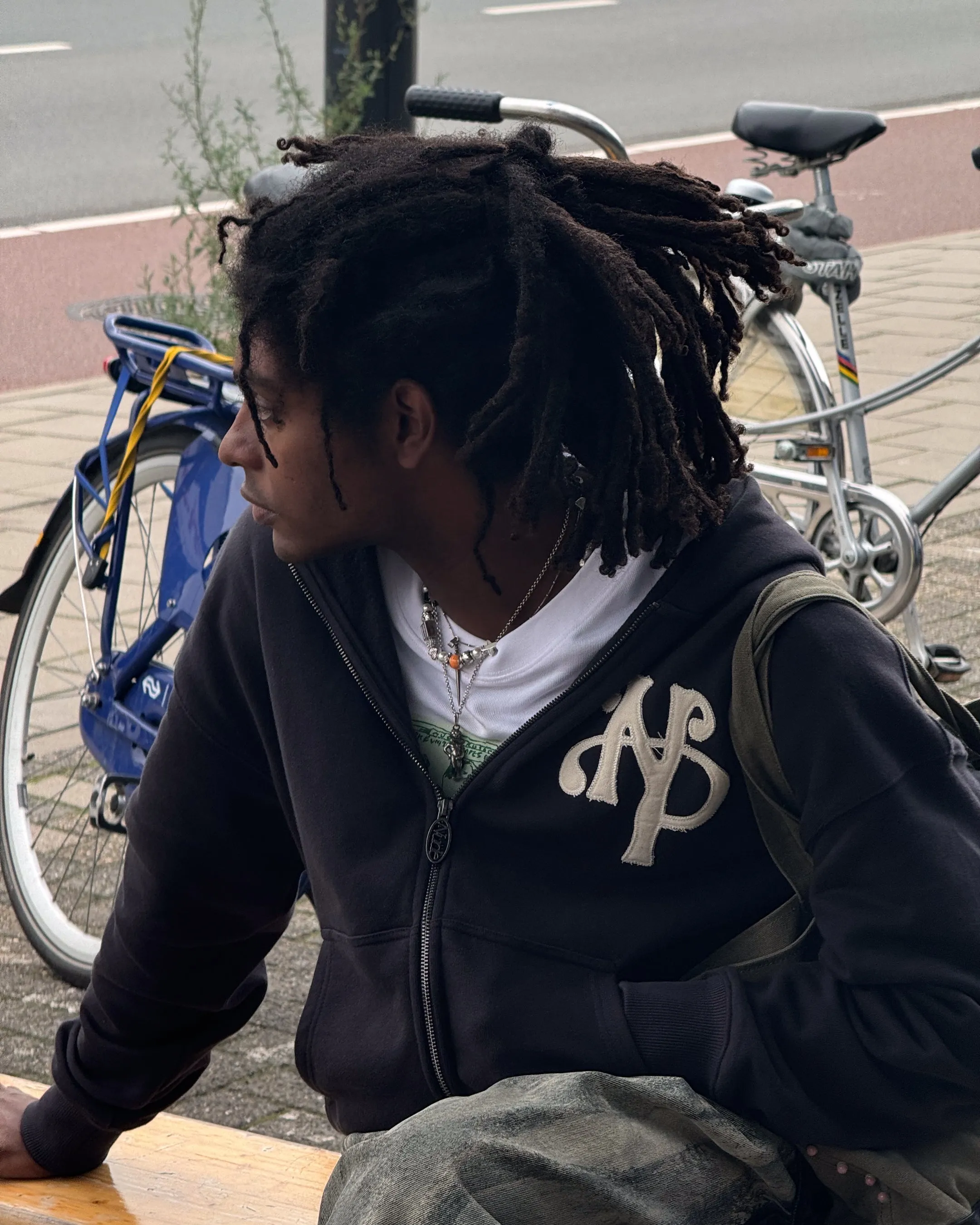 anti static coating eyewear accents Kill Bill Zip-Up Hoodie Ash