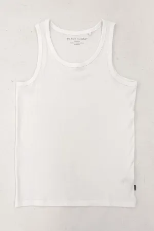 Data Mode Wool Fit Rib Tank White