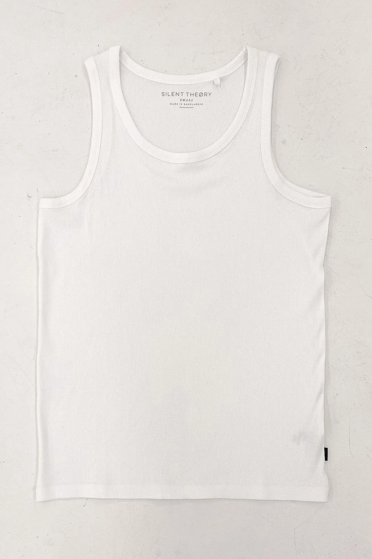 Data Mode Wool Fit Rib Tank White