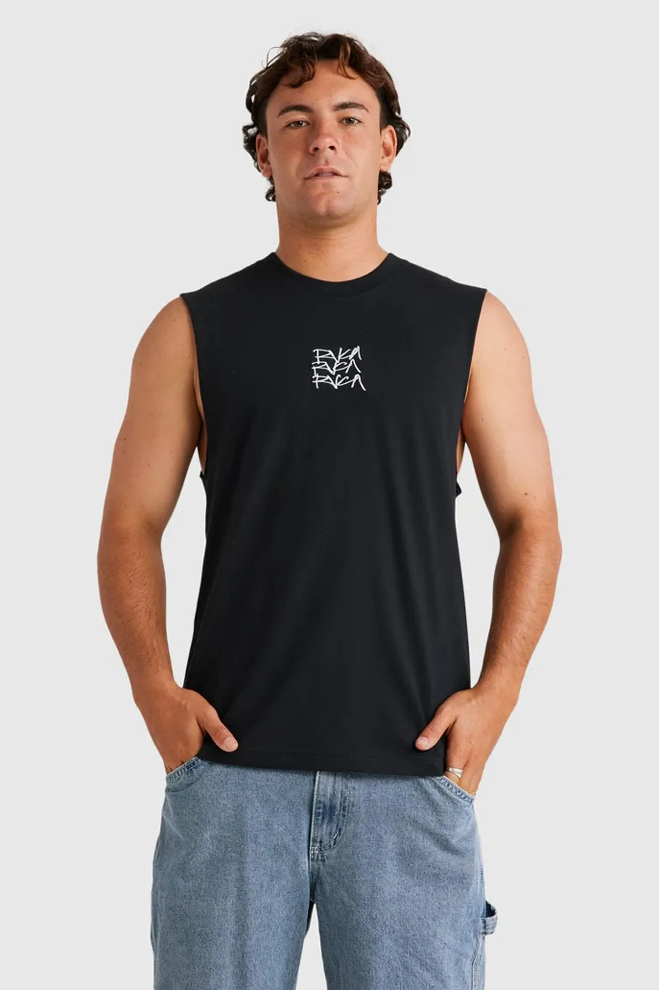 yoga mode Relaxed Look Scrawls Muscle Black