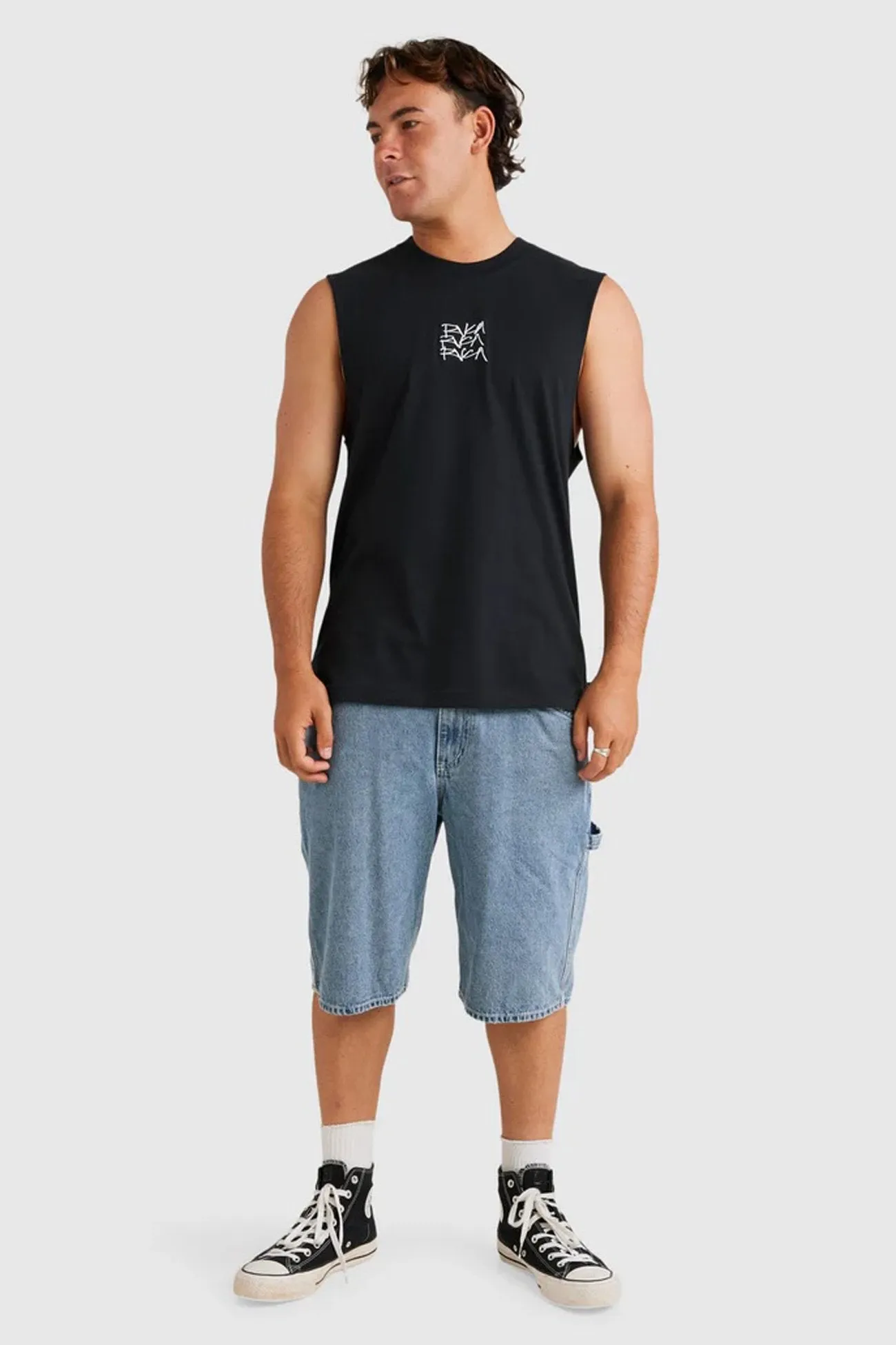 Pure Fit Scrawls Muscle Black