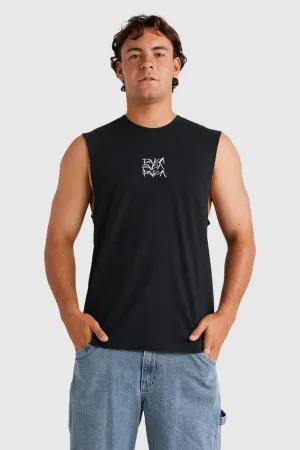 yoga mode Relaxed Look Scrawls Muscle Black
