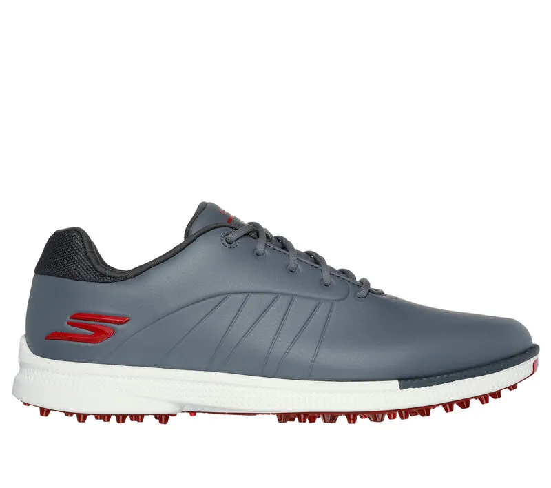 Skechers Men's Go Temop Golf Shoes- Grey/Red Impact Step