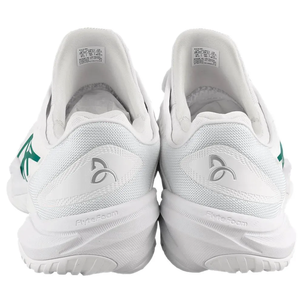 Asics Men's Court FF 3 Novak - White/Pitch Green Cushioned Insole