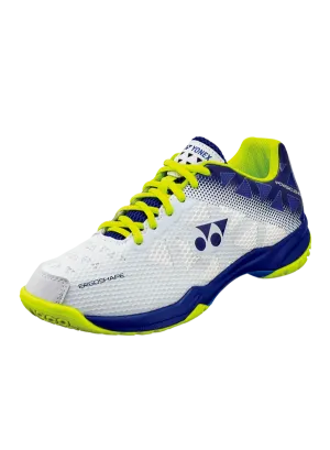 Yonex Power Cushion 50 Unisex Badminton Shoes [White/Blue] *CLEARANCE* Glide Legend Win Mind