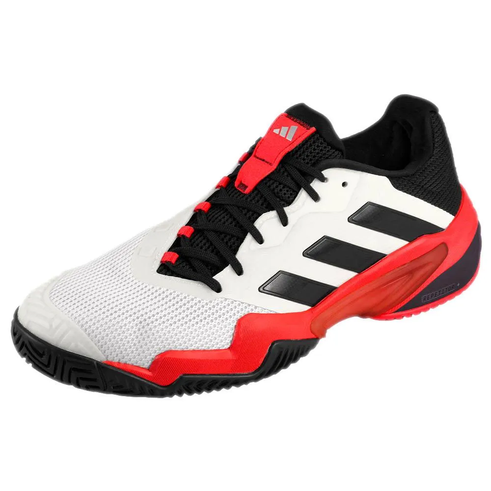 adidas Men's Barricade 13 - Cloud White/Lucid Red Comfortable fit