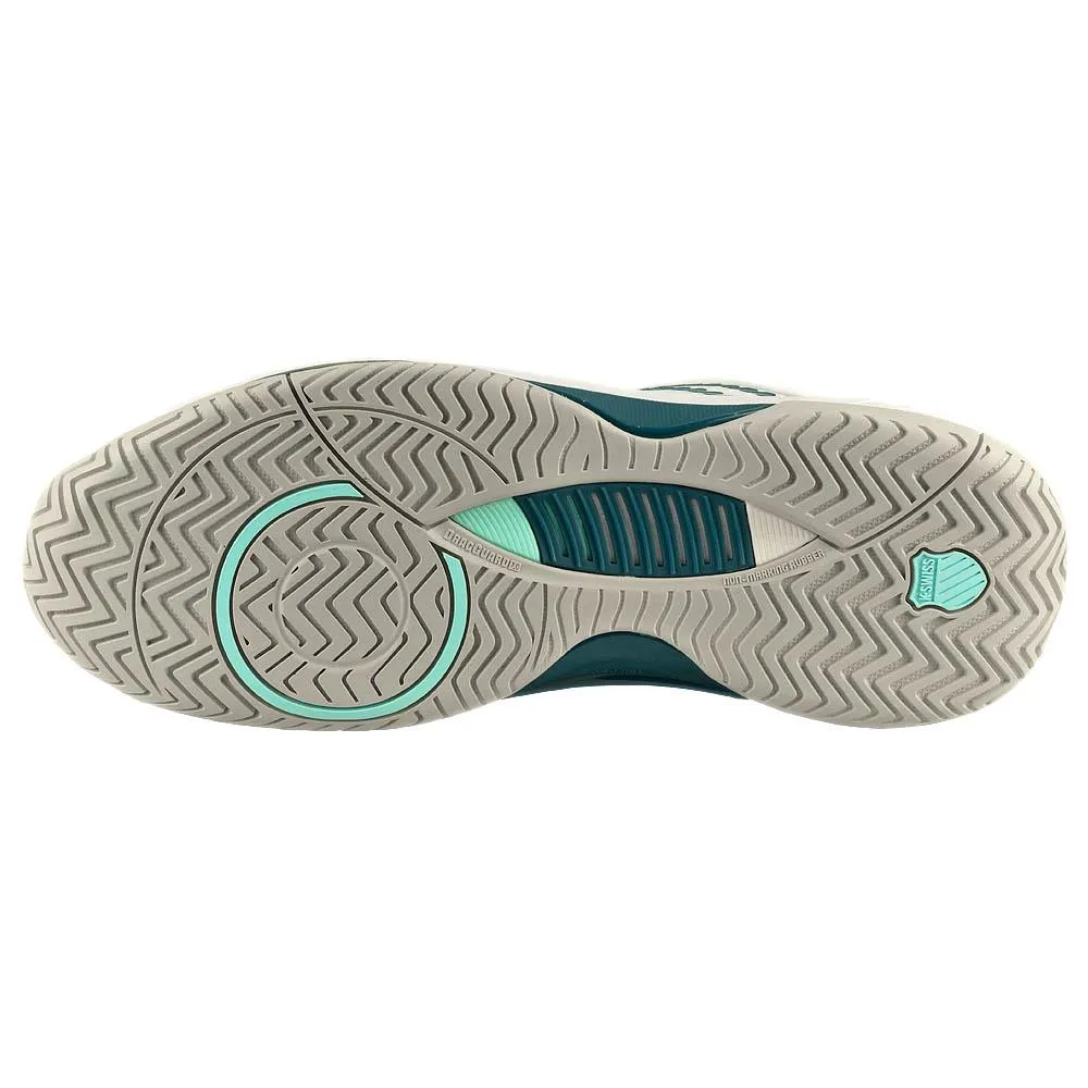 Comfortable ankle support Comfortable Heel K-Swiss Men's Hypercourt Supreme 2 - Star White/Indian Teal