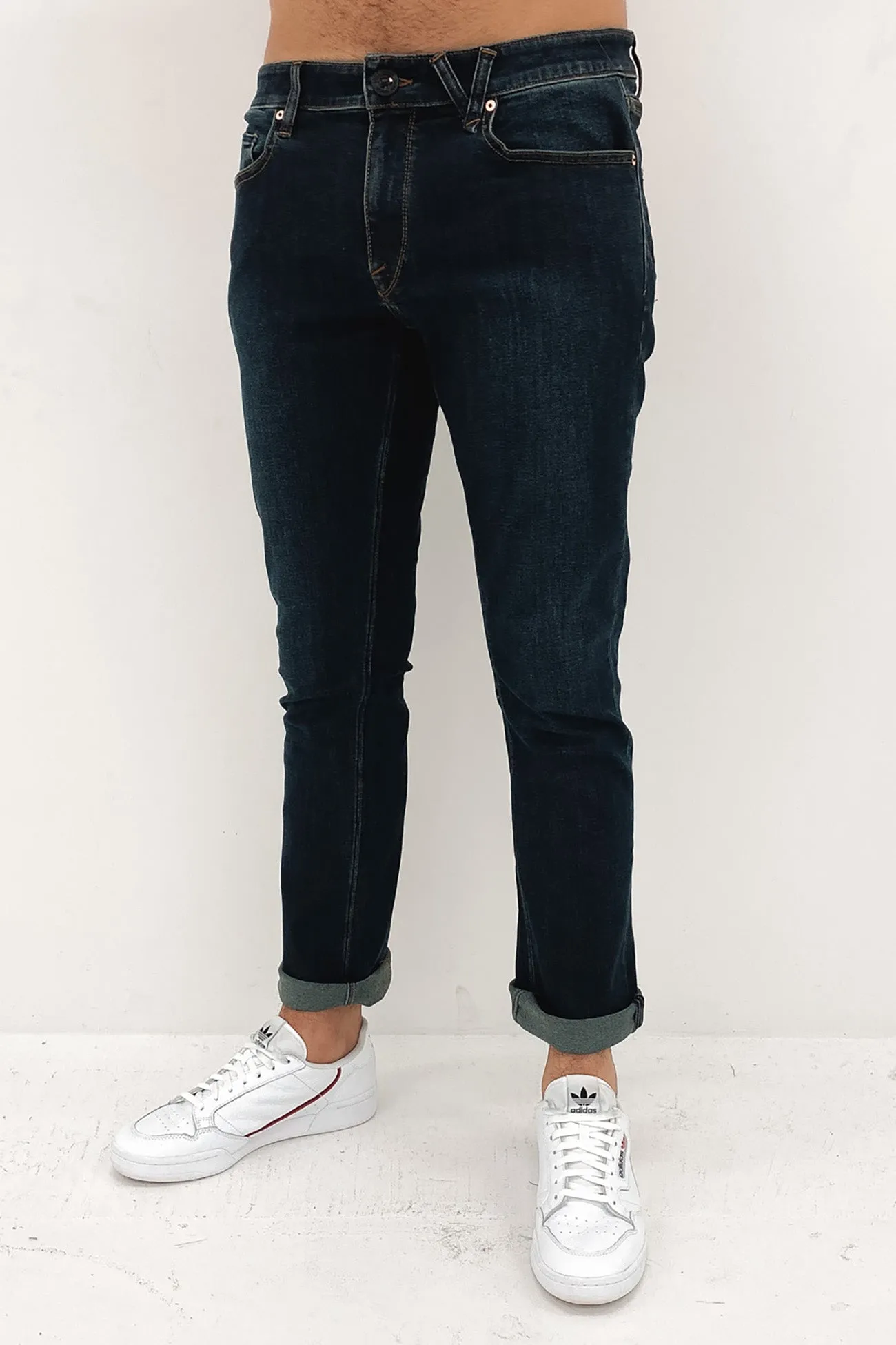 Perfect Length Comfortable Design Look Vorta Slim Straight Jean Vintage Blue